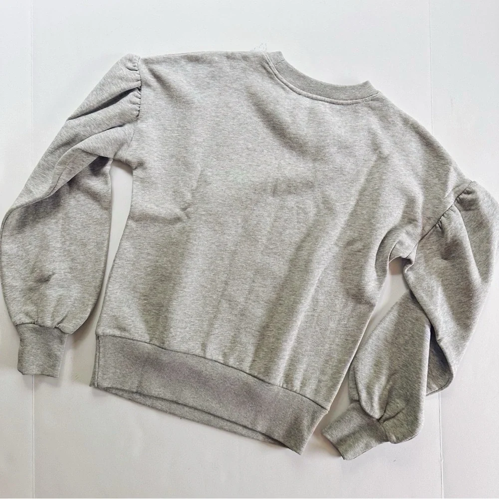 Kate Spade Floral Embroidered Sweatshirt Grey Melange